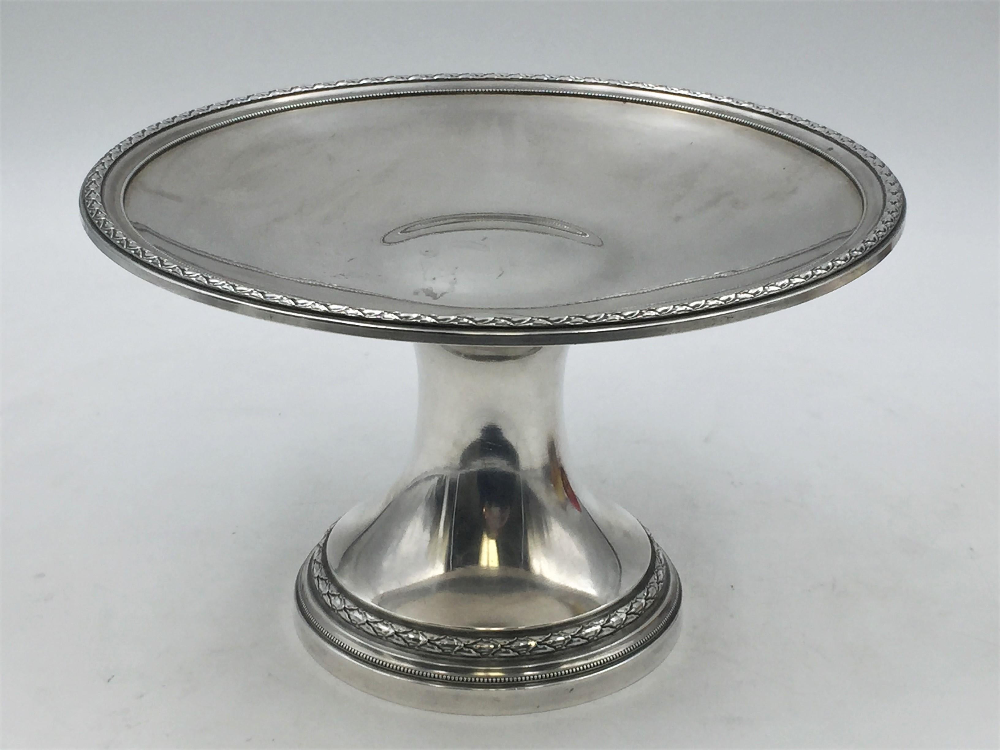 Pair of Puiforcat 19th Century French Sterling Silver Centerpiece Stands Dishes 2