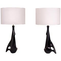 Pair of Pulcinelli Ceramic Table Lamps for Esperia, circa 2017, Italy