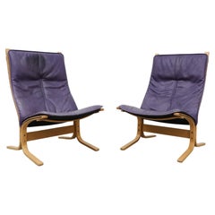 Paire de fauteuils de salon Westnofa violets
