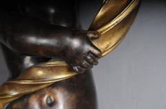 Paire d'appliques murales Putti, bronze doré, Paris, 1870