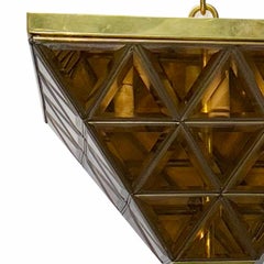 Pair of Pyramidal Flush Mounts, Sold Individually