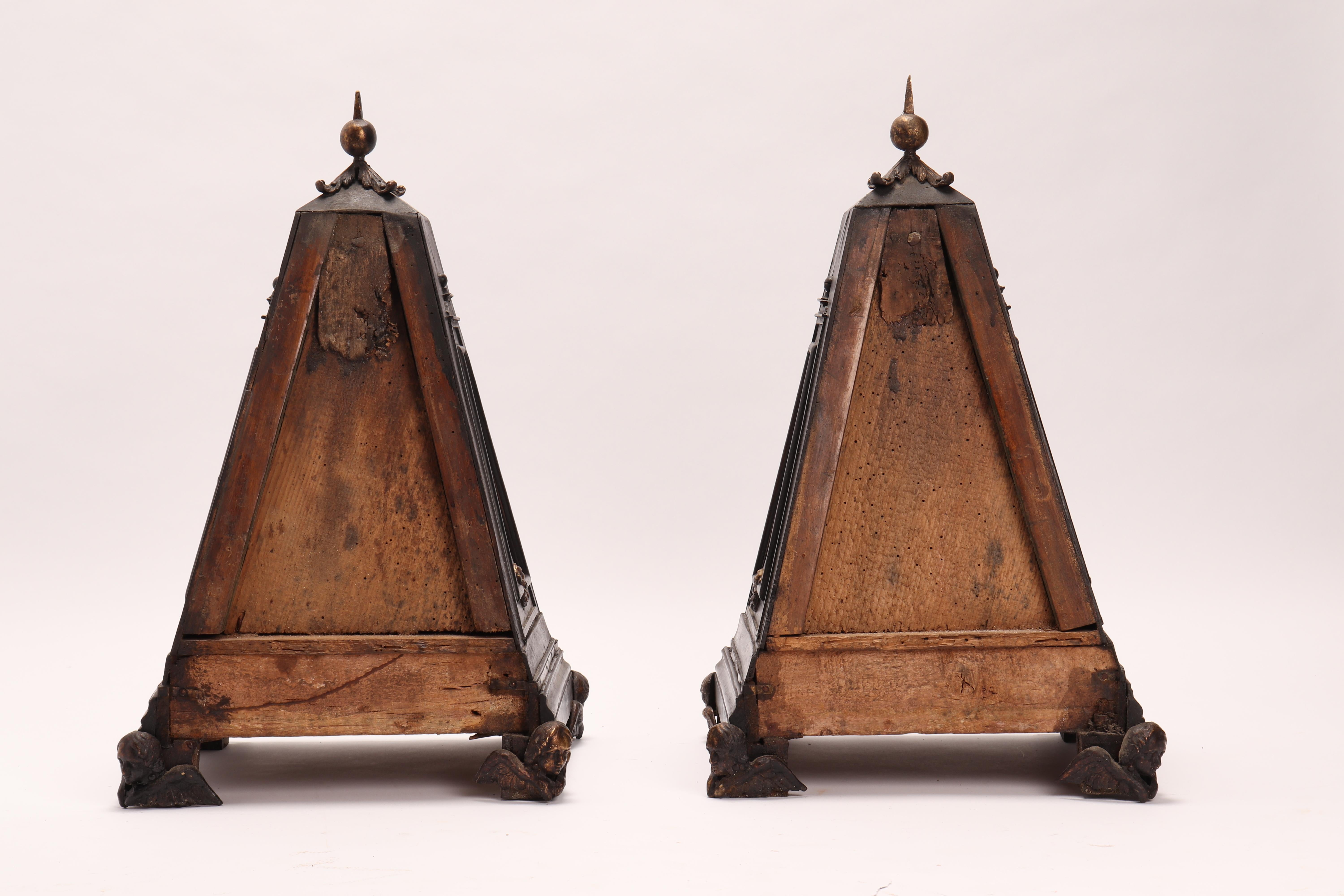 Pair of Pyramids of Grand Tour, Italy, 1830 2