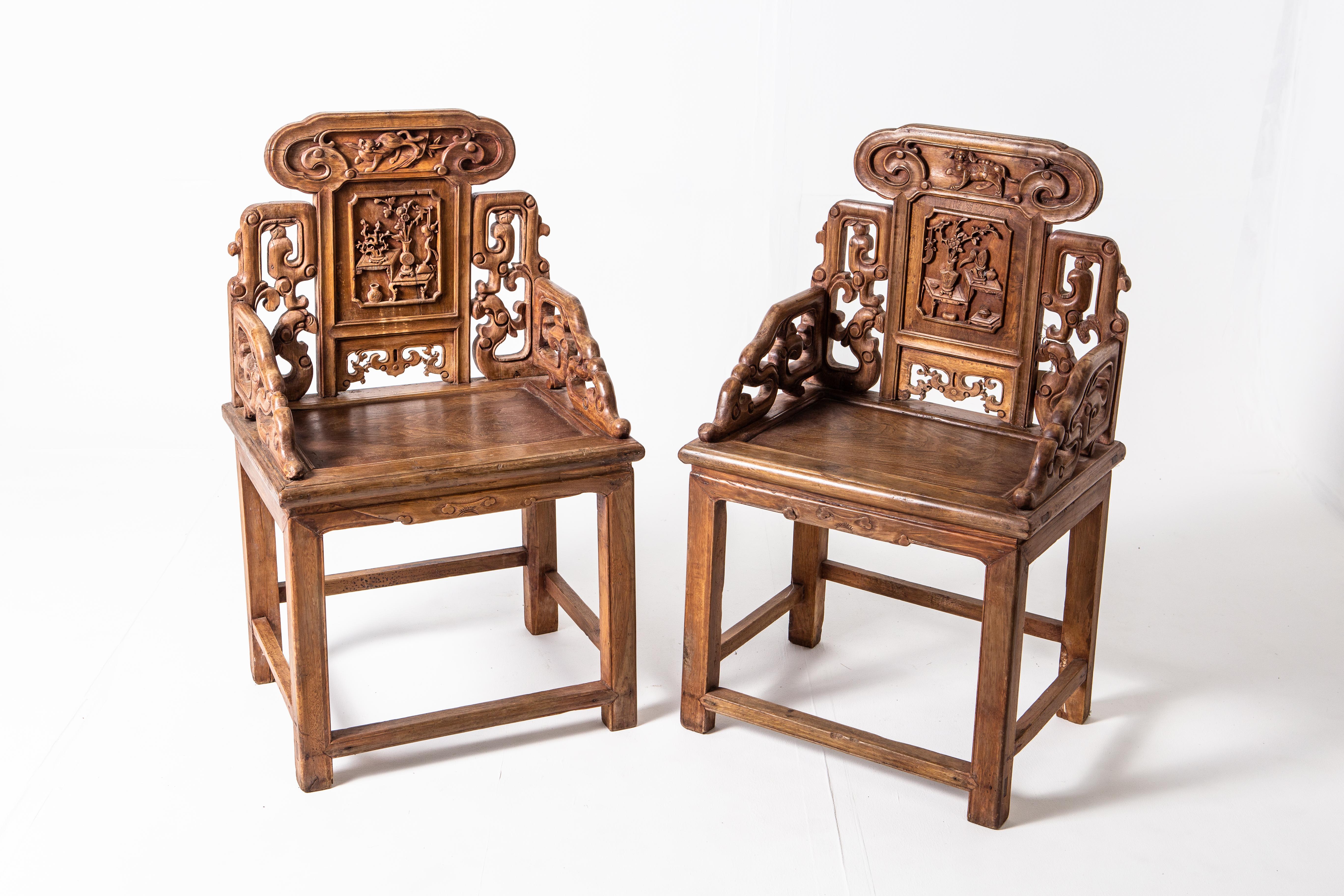 19th Century Pair of Qing Dynasty 