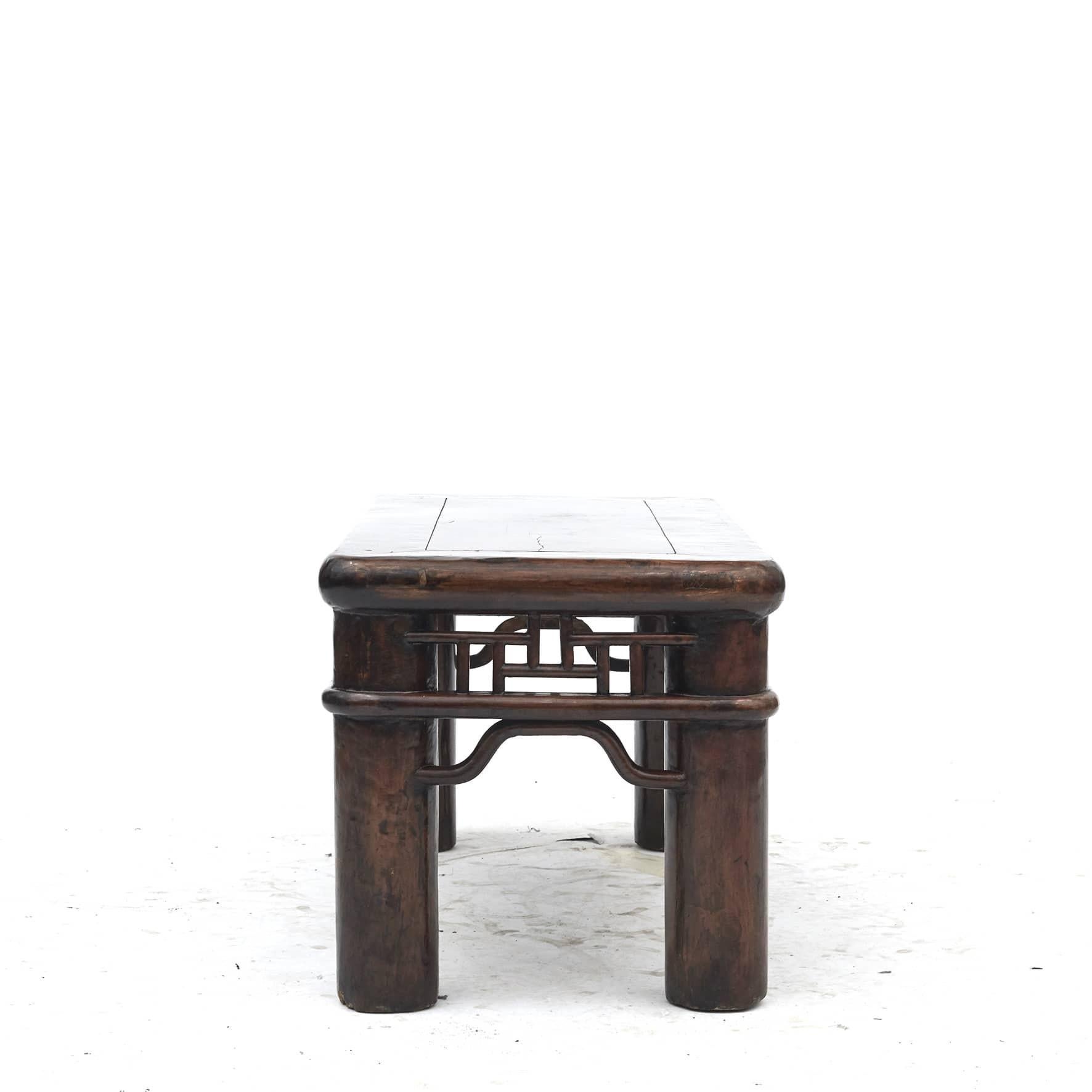 Pair of Qing Dynasty Elm Tables / Benches In Good Condition In Kastrup, DK