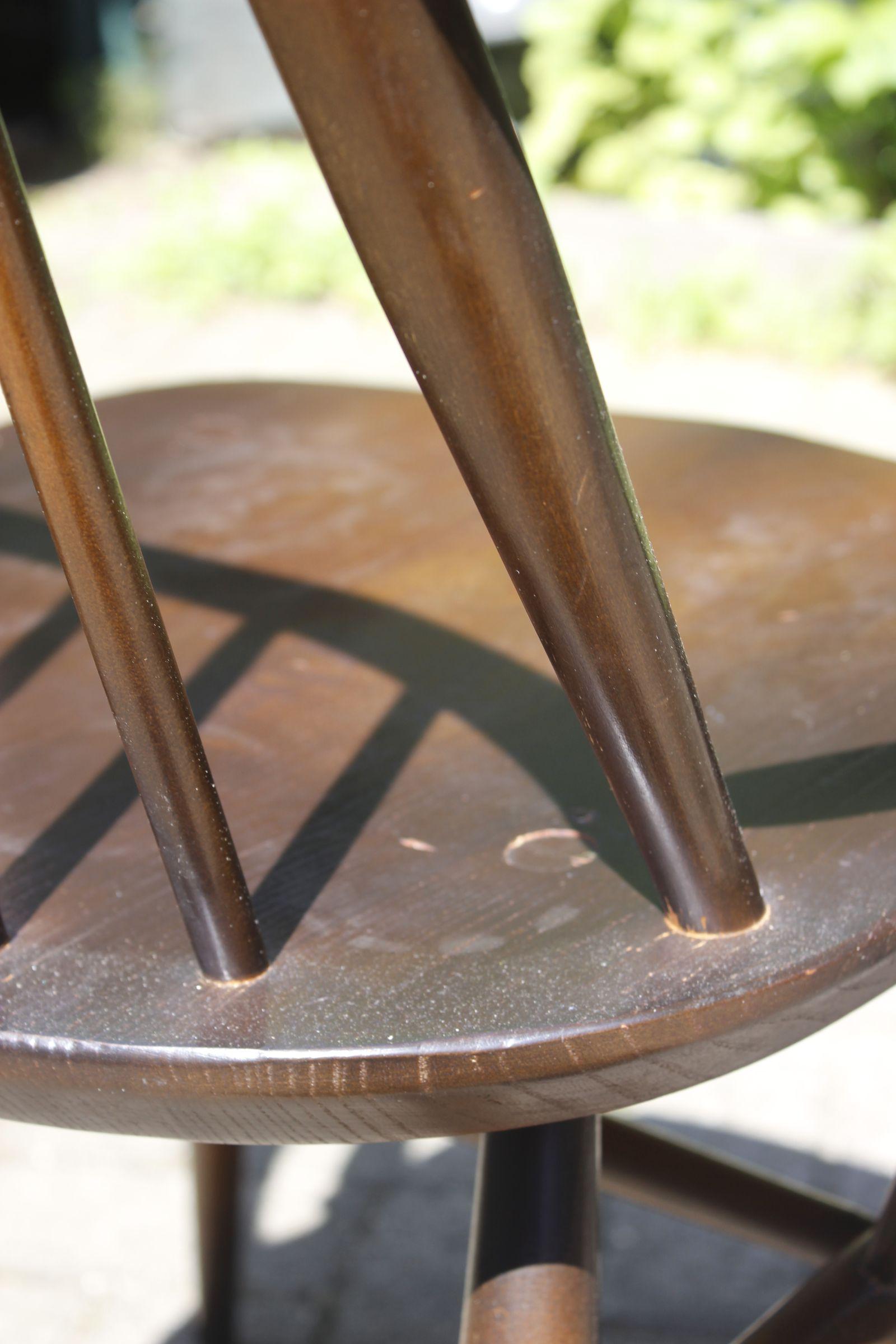 Pair of Quaker chairs by Lucian Ercolani for Ercol England, 1960s 4