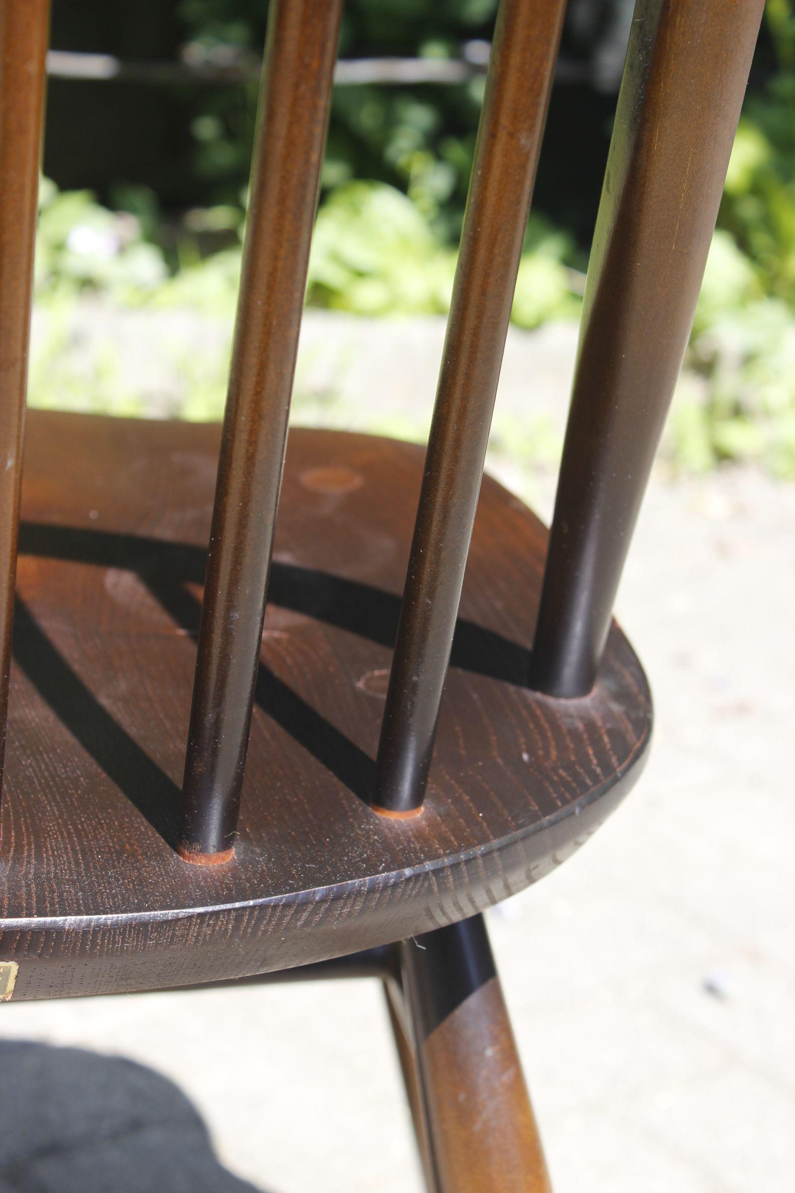 Pair of Quaker chairs by Lucian Ercolani for Ercol England, 1960s 5
