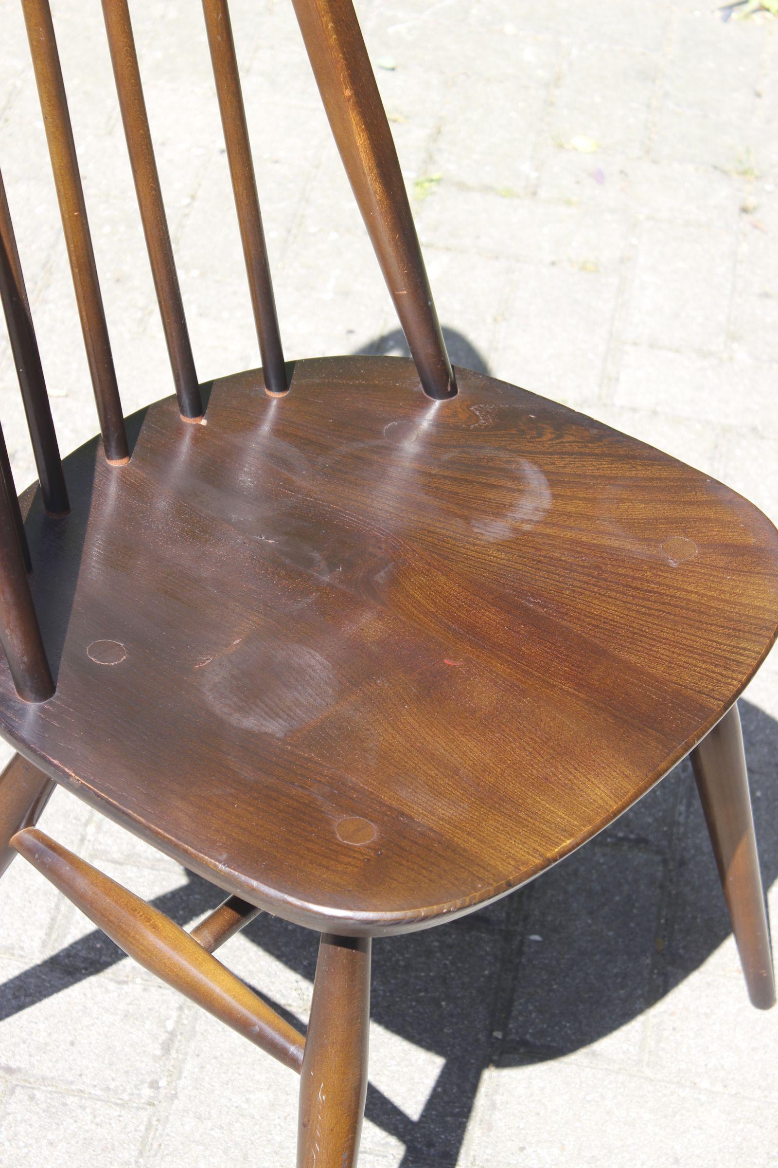 Pair of Quaker chairs by Lucian Ercolani for Ercol England, 1960s 10