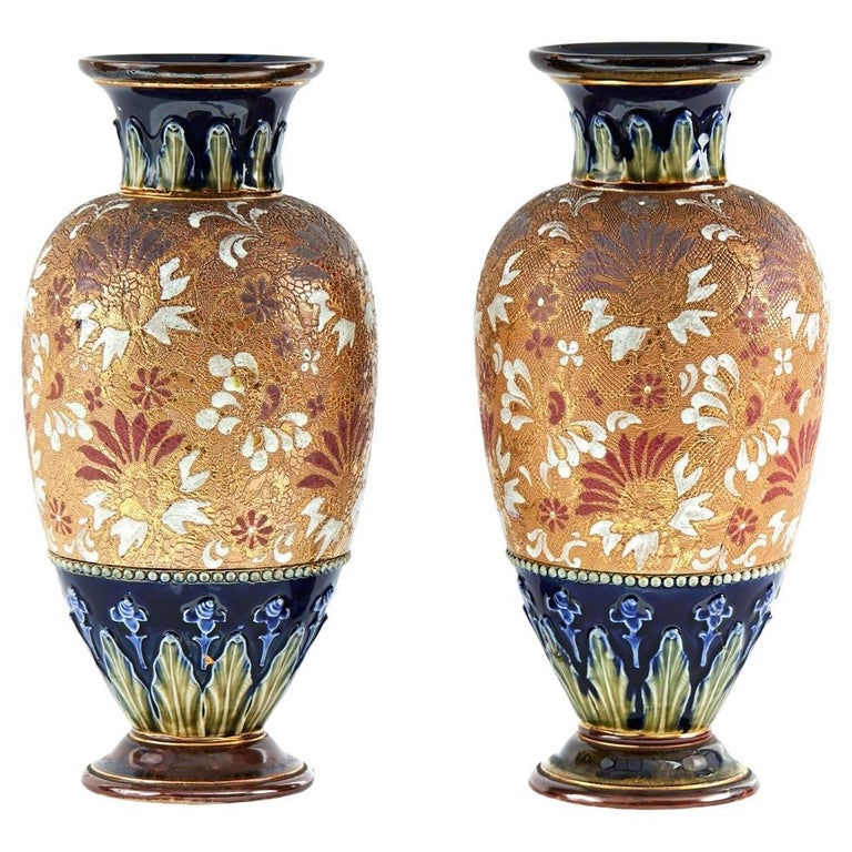 Royal Doulton vases, 1900