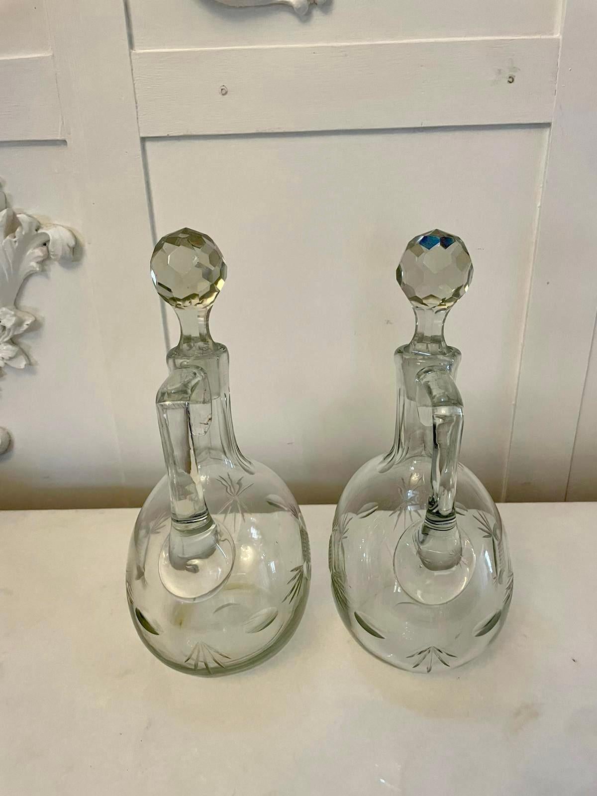 vintage cut glass decanters