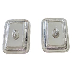 Pair of Quality Antique Victorian Silver Plated Entrée Dishes