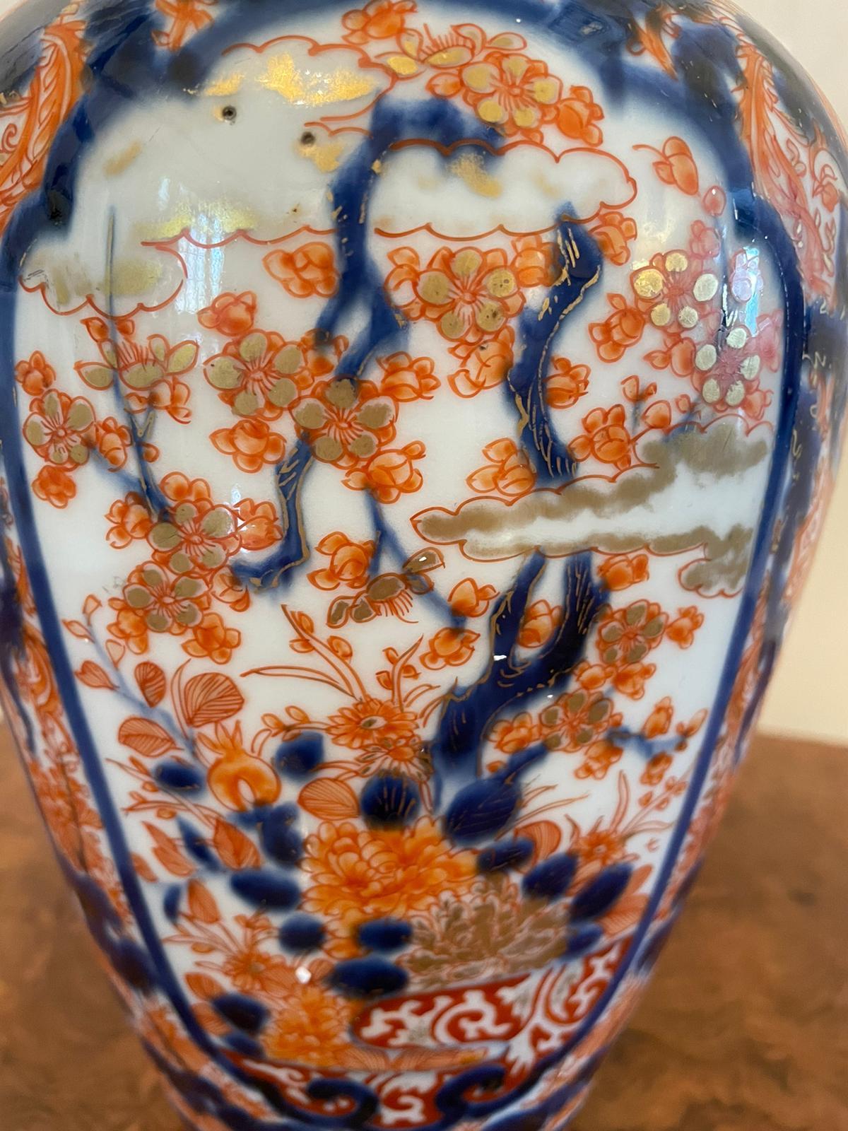 Pair of Quality Japanese Imari Vases For Sale 1