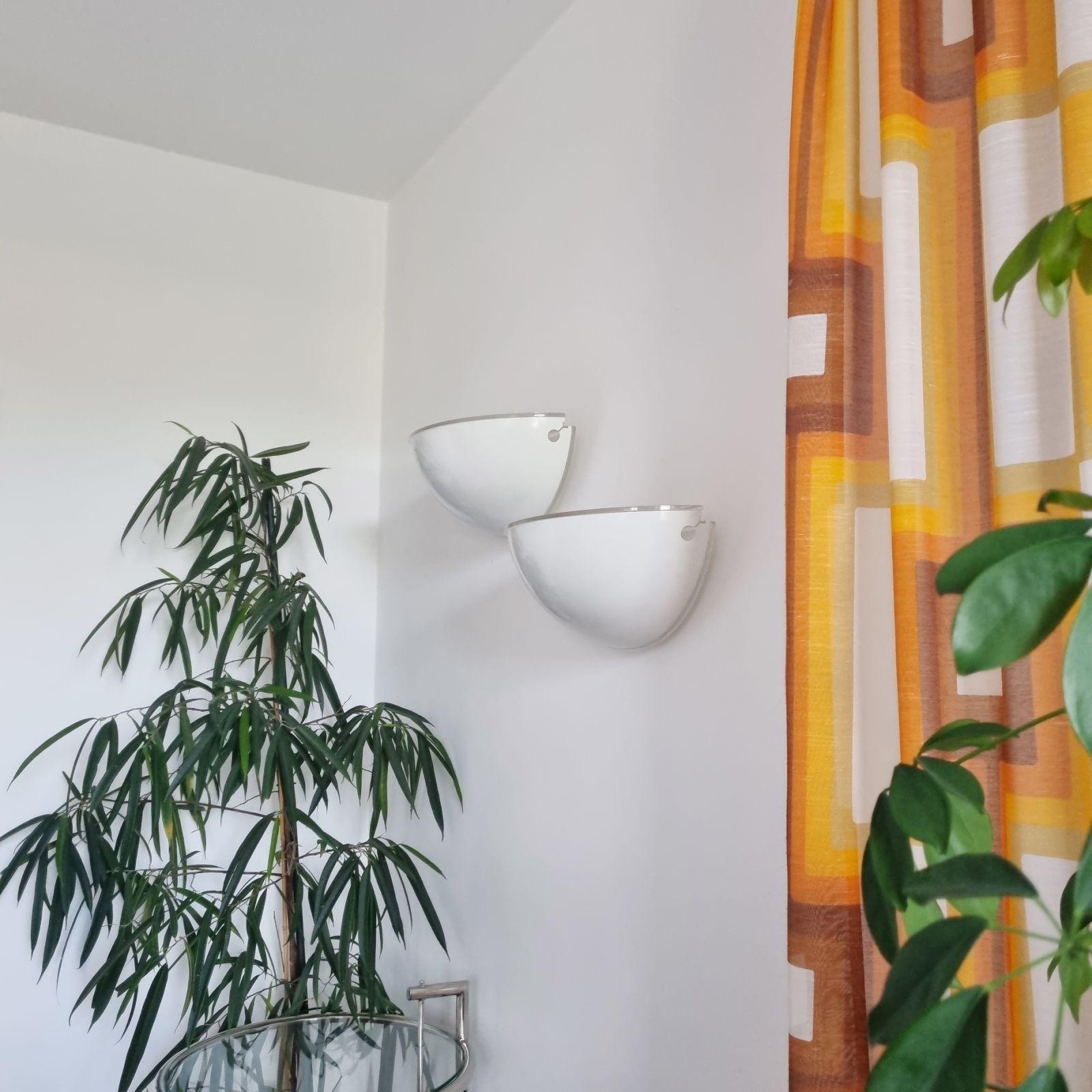 Late 20th Century Pair of Quarto Wall Lamps Designed by Tobia & Afra Scarpa for Flos, Italy 70s For Sale