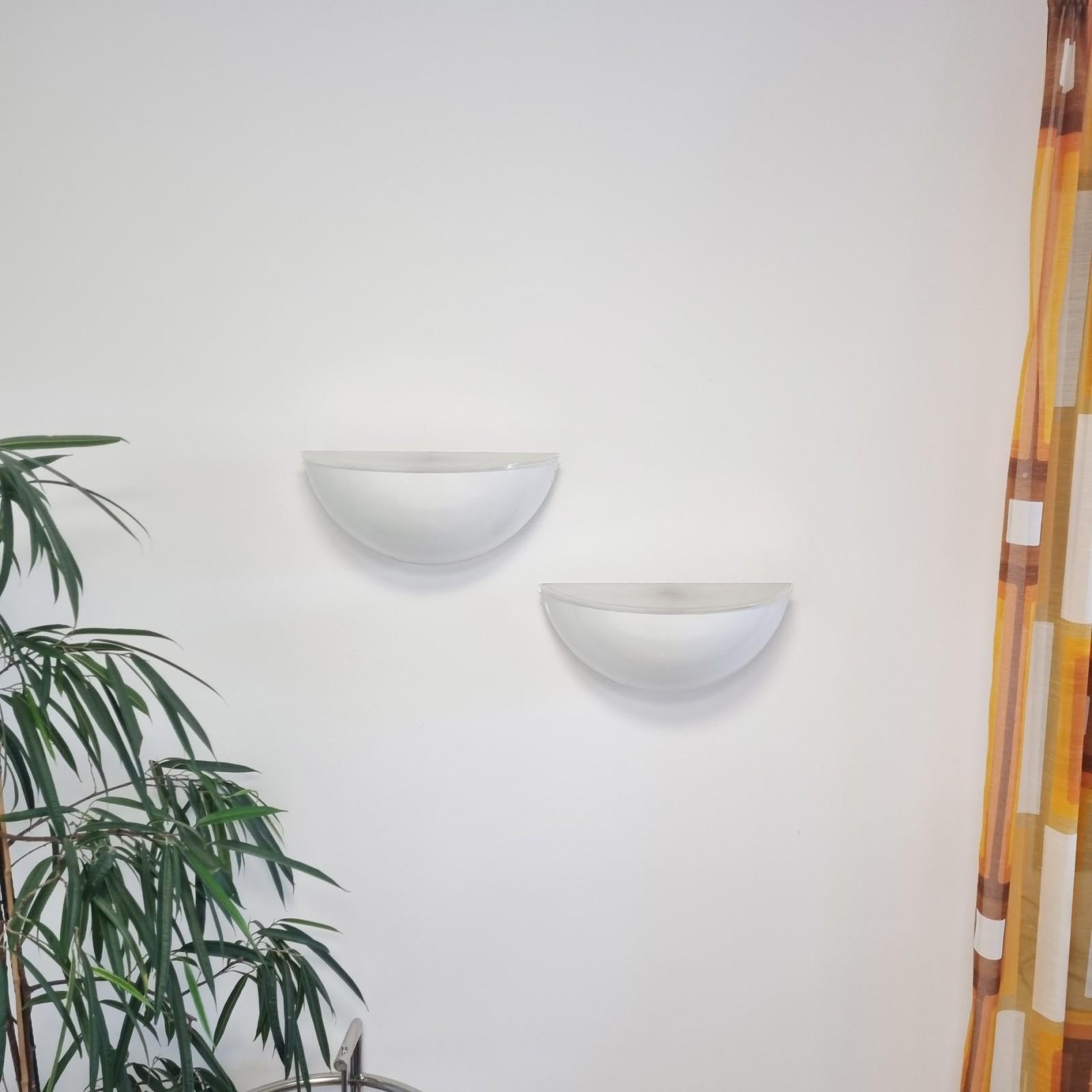 Metal Pair of Quarto Wall Lamps Designed by Tobia & Afra Scarpa for Flos, Italy 70s For Sale