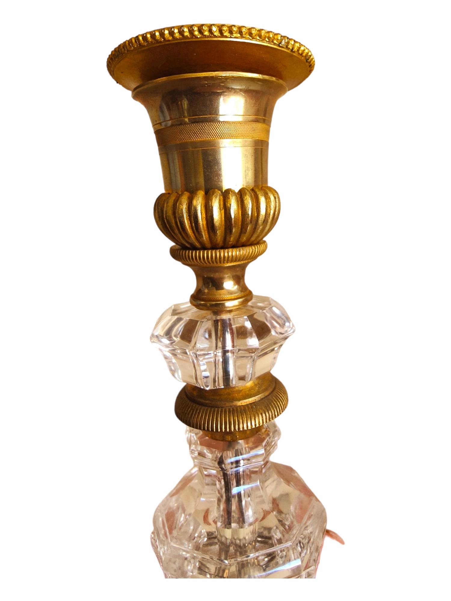 Pair of Quartz Candlesticks 'Rock Crystal, 19th Century' For Sale 3