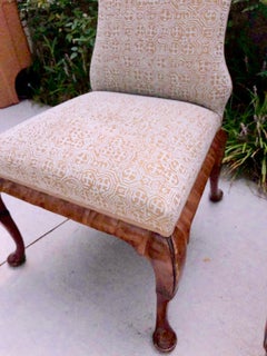 Pair of Queen Anne Dennis and Leen Chairs