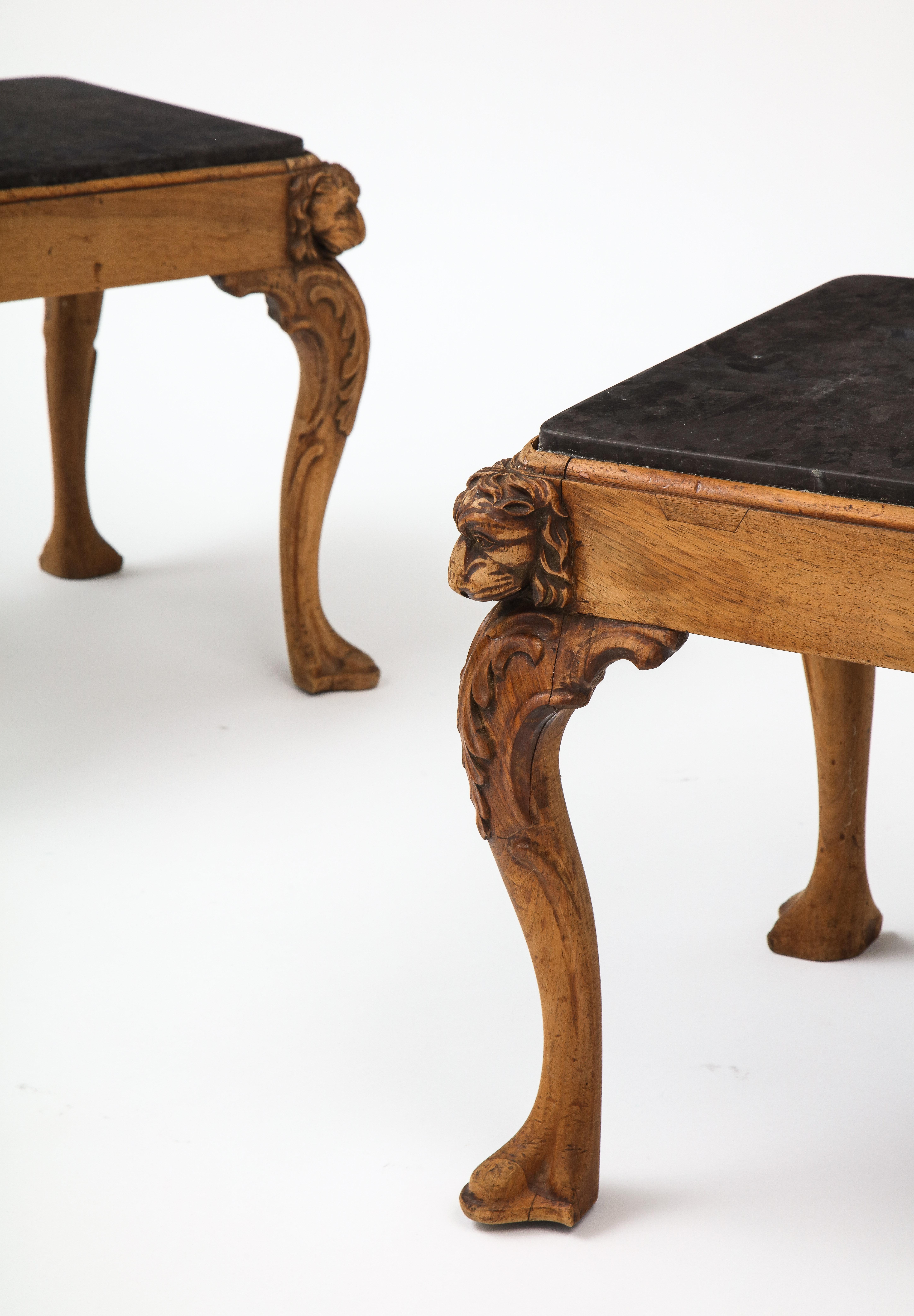Pair of Queen Anne Style Cabriole Leg Coffee Tables, England, 19th Century For Sale 5