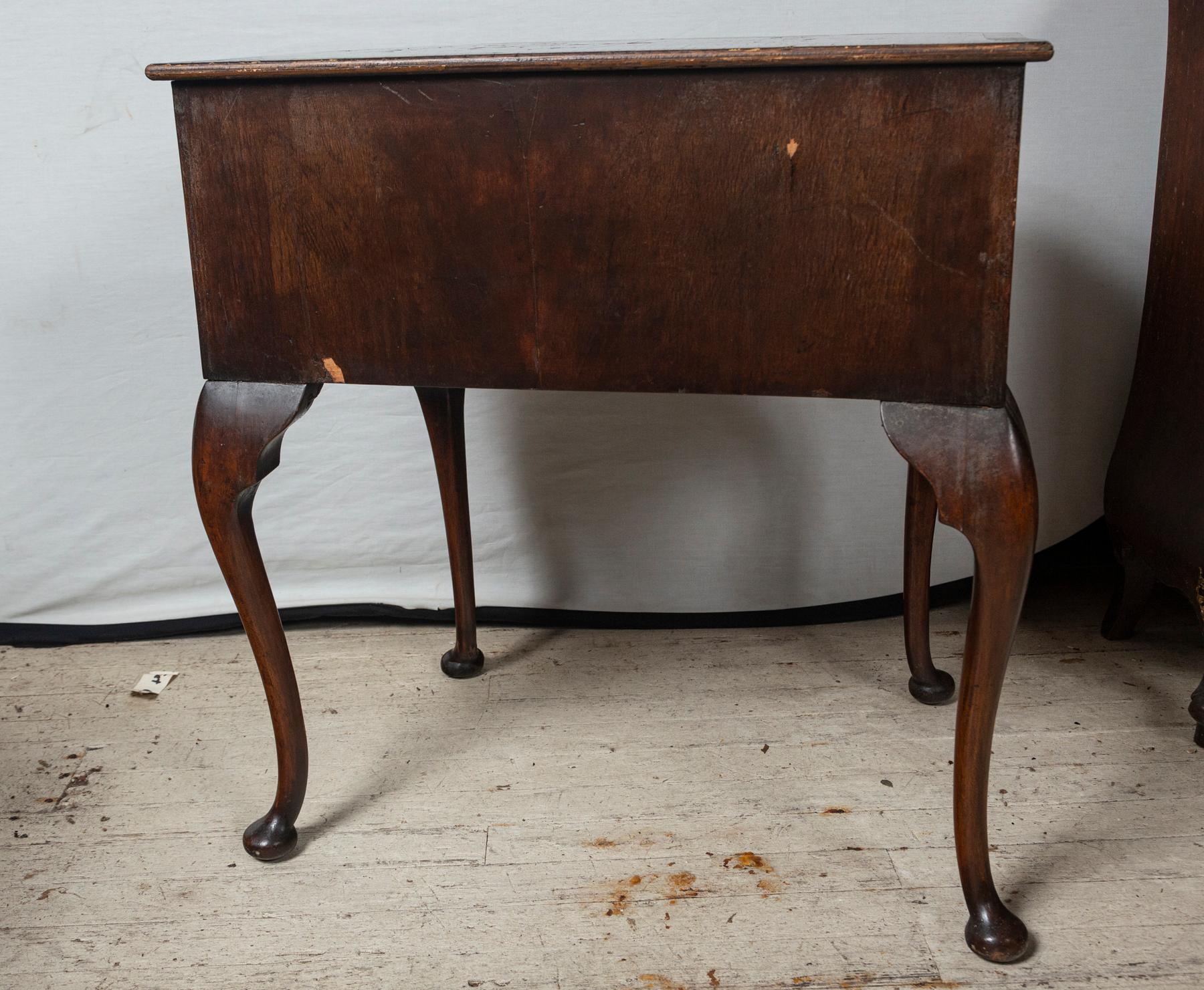 Pair of Queen Anne Style End Table or Lowboys For Sale 5
