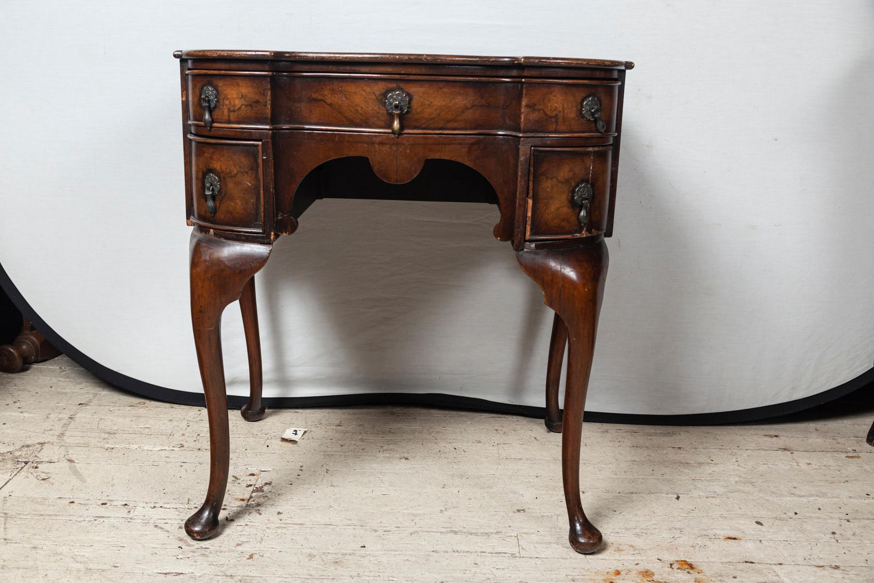 Pair of Queen Anne Style End Table or Lowboys For Sale 6