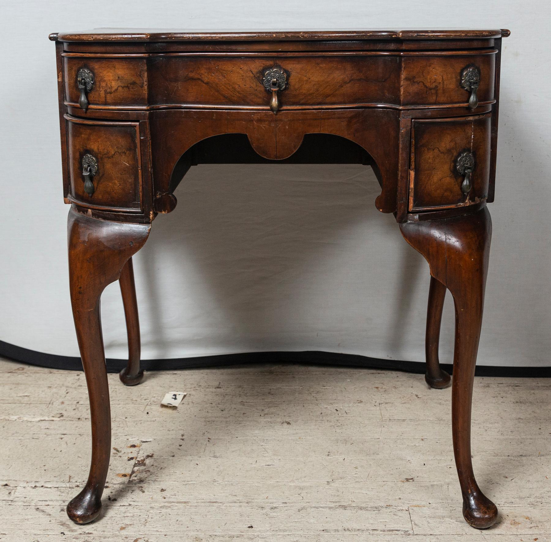 Pair of Queen Anne Style End Table or Lowboys For Sale 7