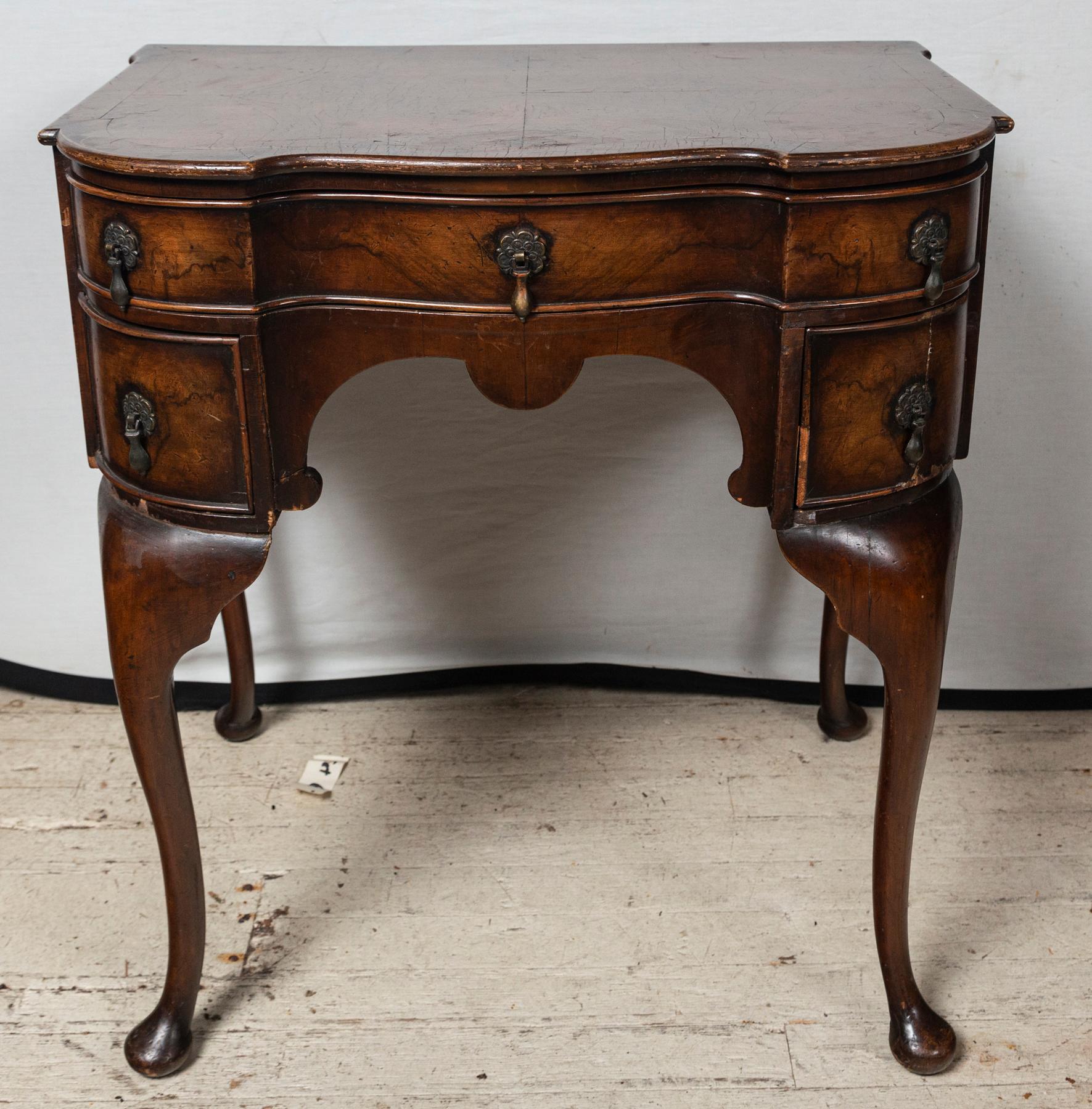 Pair of Queen Anne Style End Table or Lowboys For Sale 8