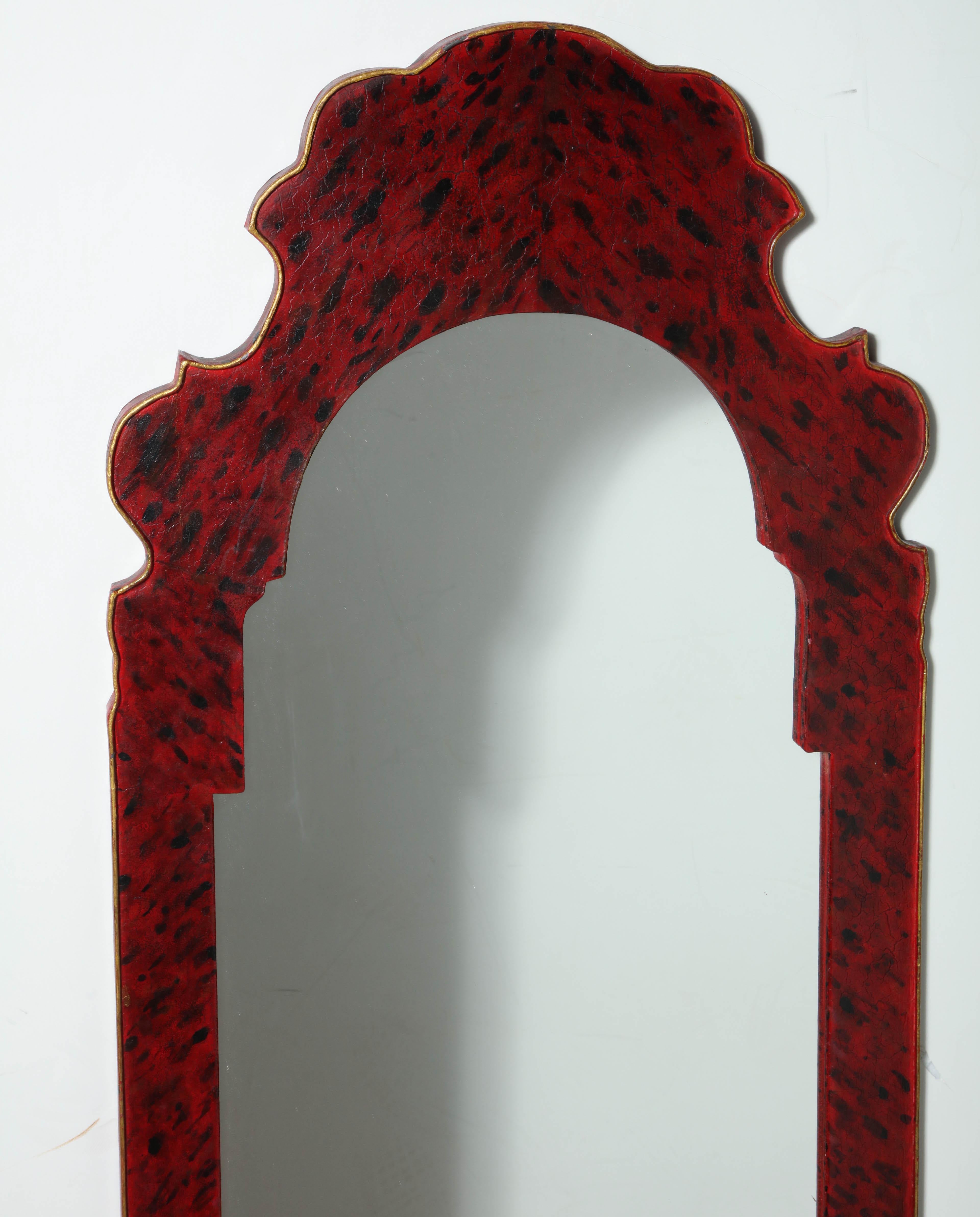 English Pair of Queen Anne Style Mirrors