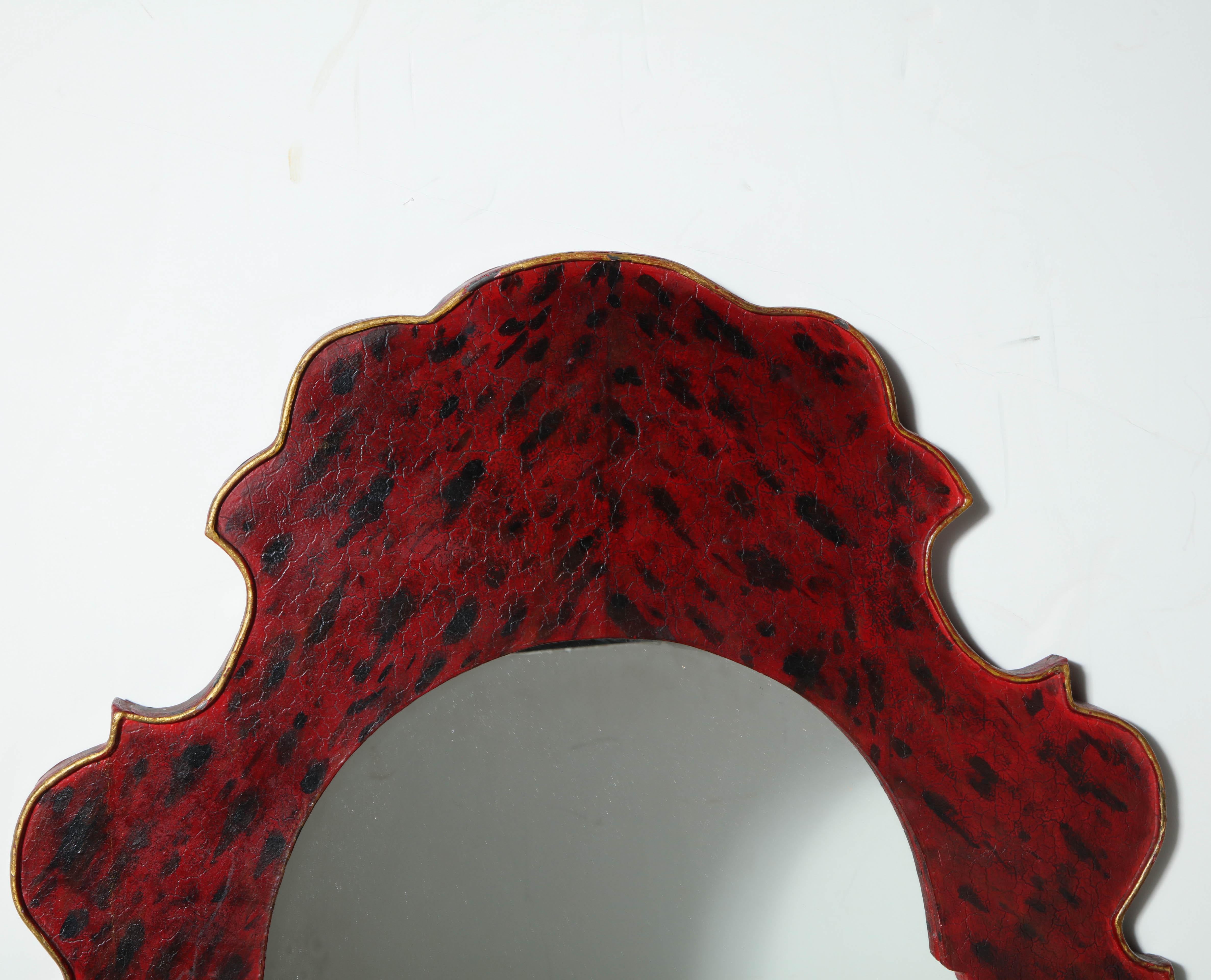 Pair of Queen Anne Style Mirrors In Good Condition In Westwood, NJ