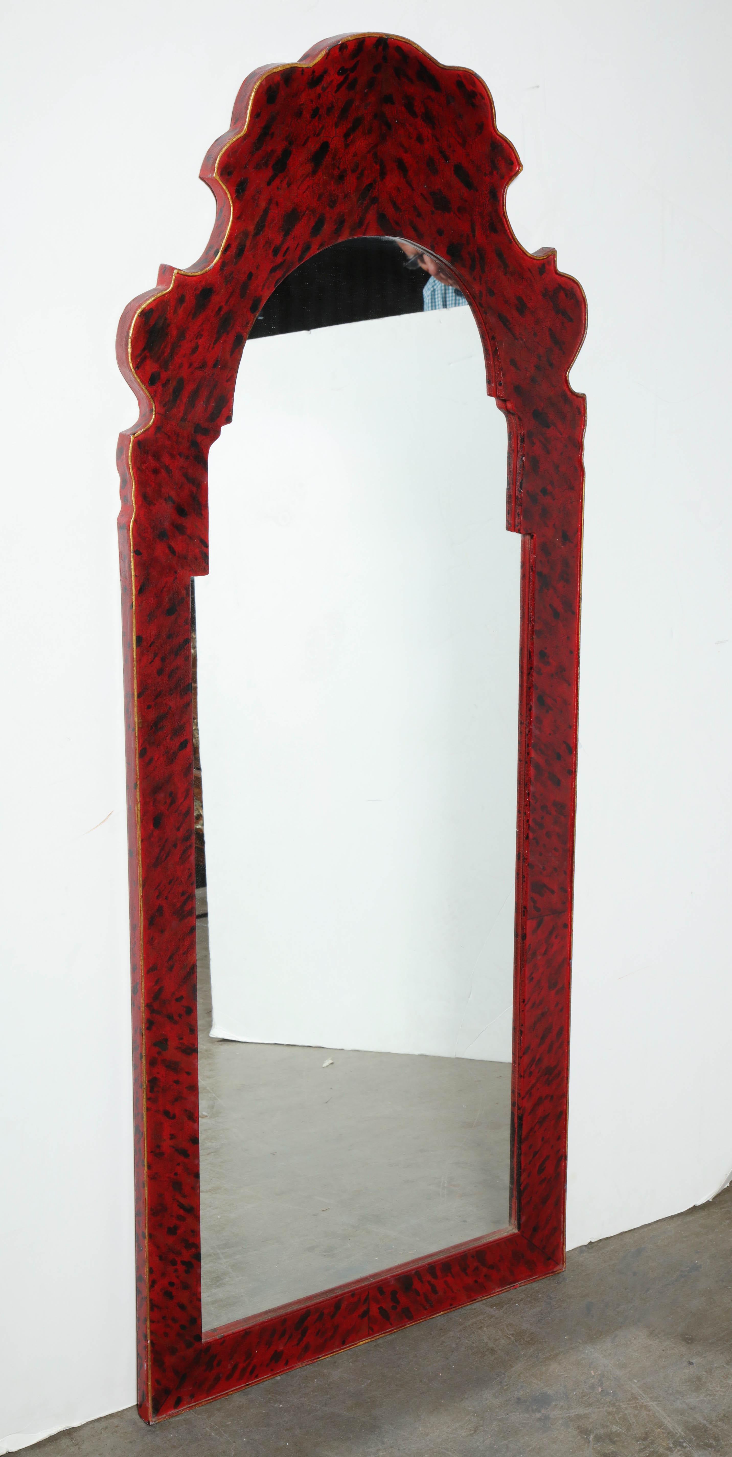 19th Century Pair of Queen Anne Style Mirrors