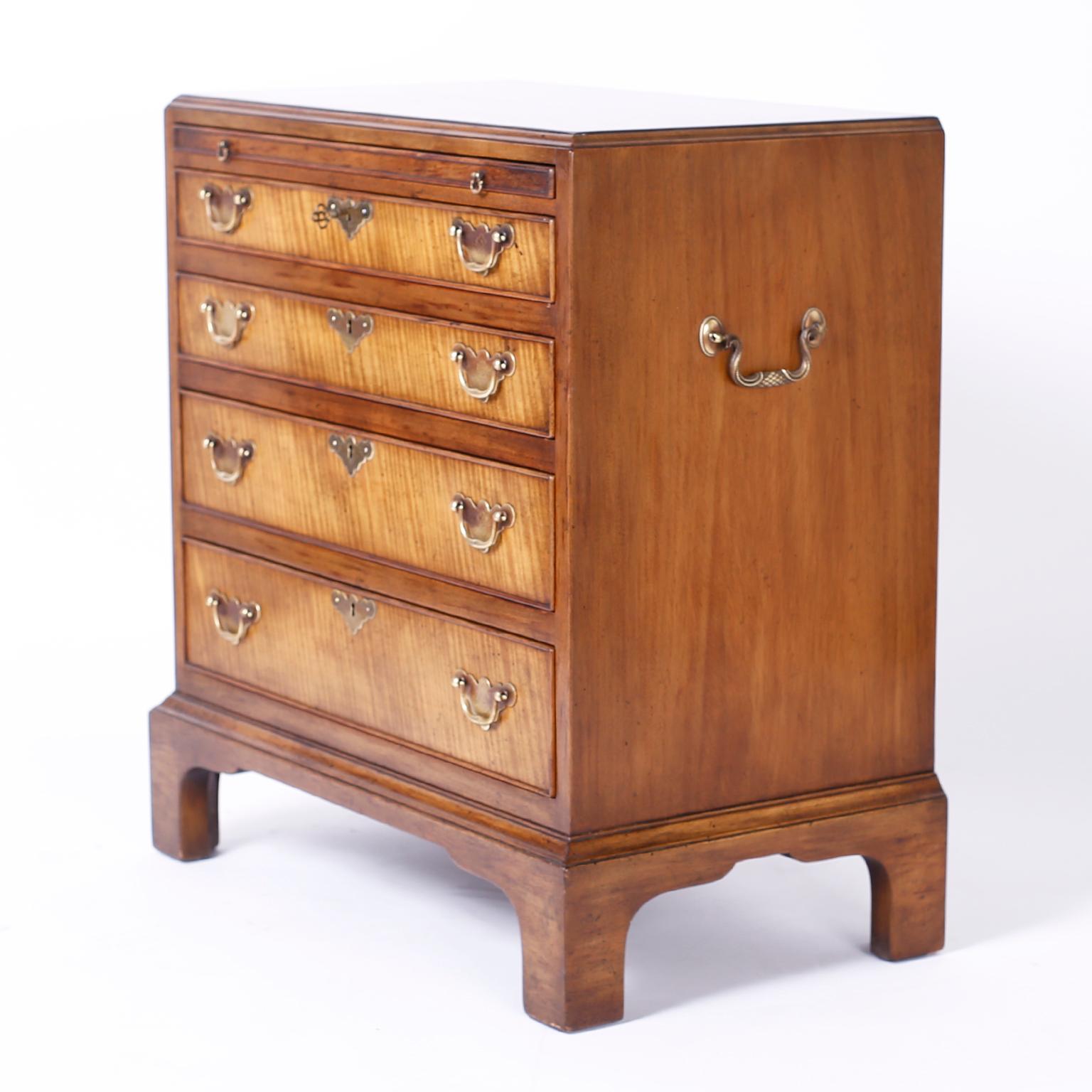 20th Century Pair of Queen Anne Style Nightstands or Chests
