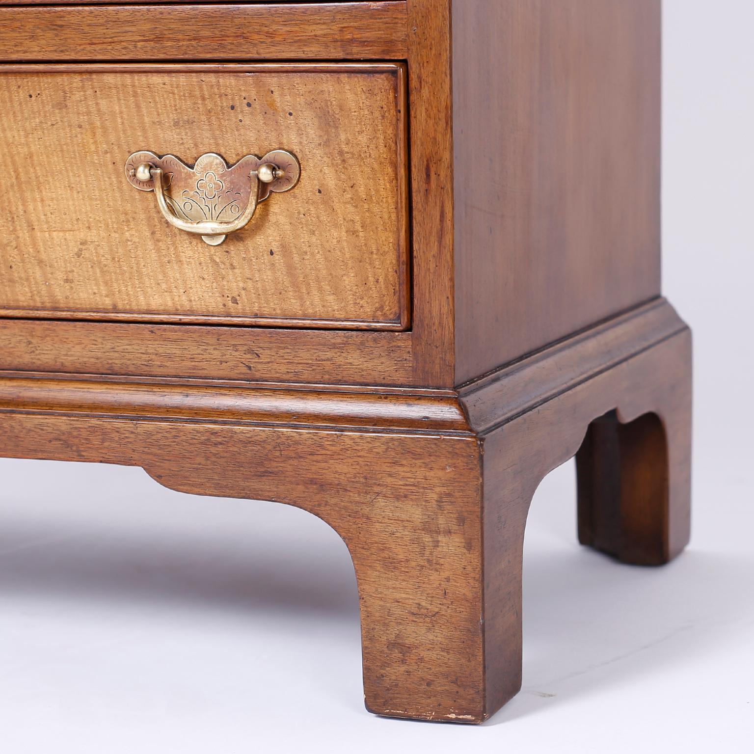 Pair of Queen Anne Style Nightstands or Chests 1