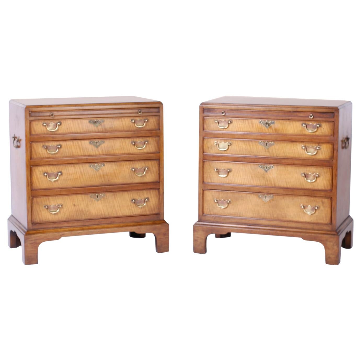 Pair of Queen Anne Style Nightstands or Chests