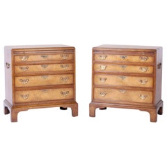 Vintage Pair of Queen Anne Style Nightstands or Chests