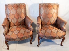 Pair of Queen Anne Style Slipper Chairs