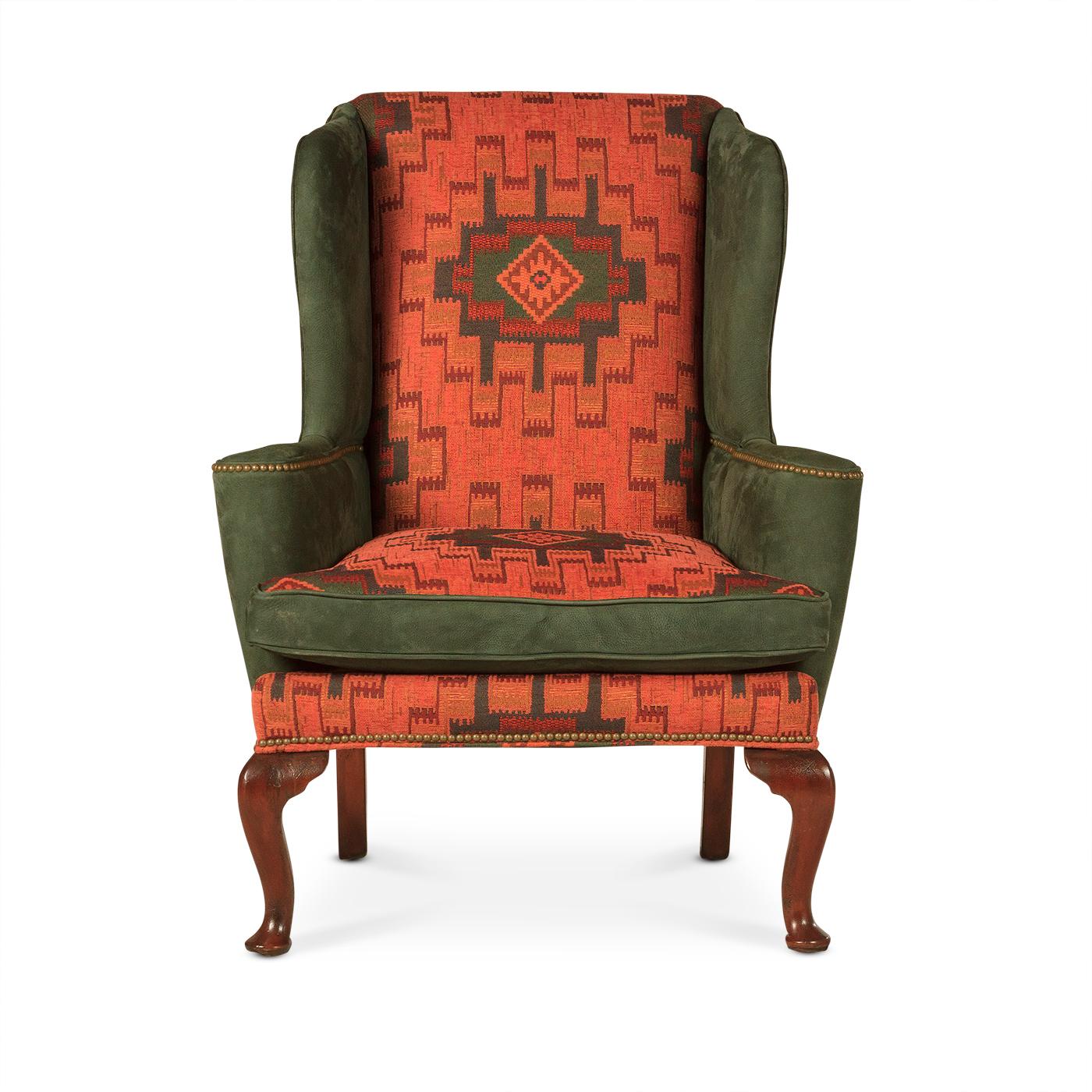 American Pair of Queen Anne Wingchairs For Sale