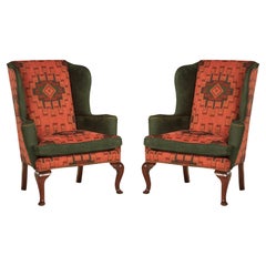 Coppia di poltrone Queen Anne