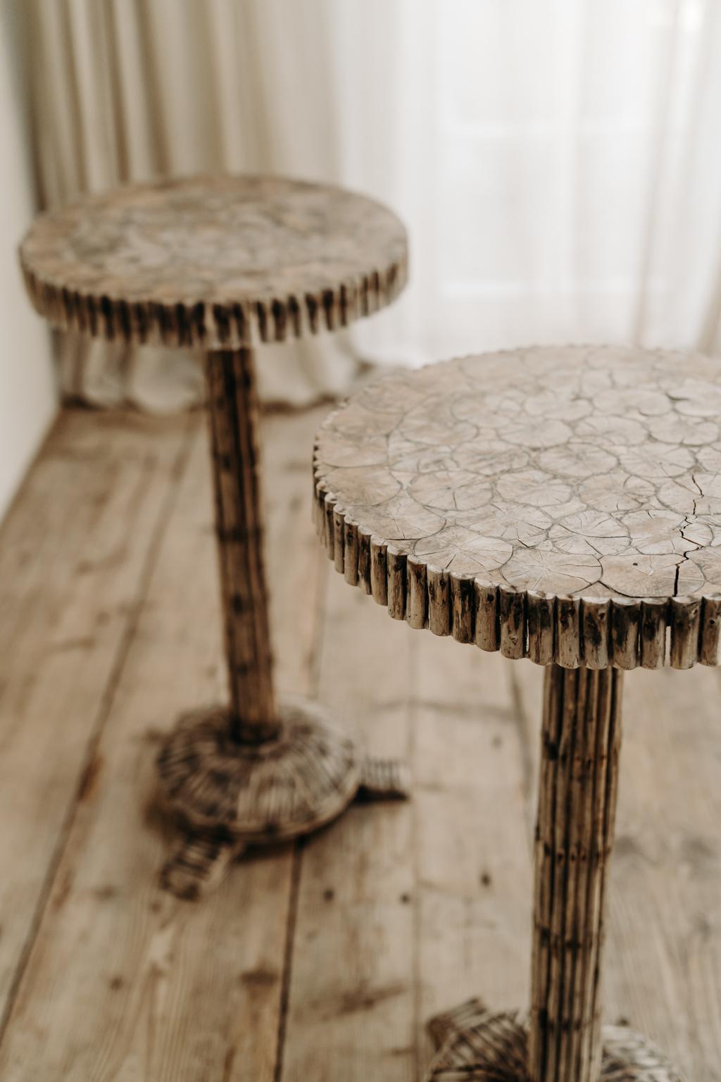 Pair of Quirky Ajonc/Twig Tables For Sale 7
