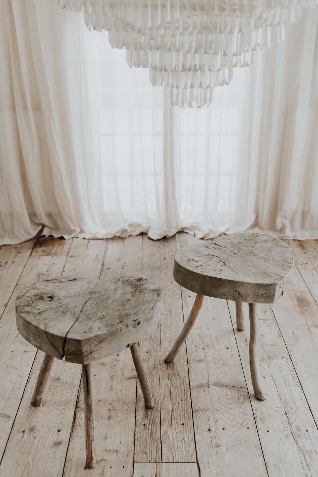 Belgian Pair of Quirky Heartshaped Tables