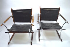 Pair of Quistgaard for Dansk Safari Lounge Chairs