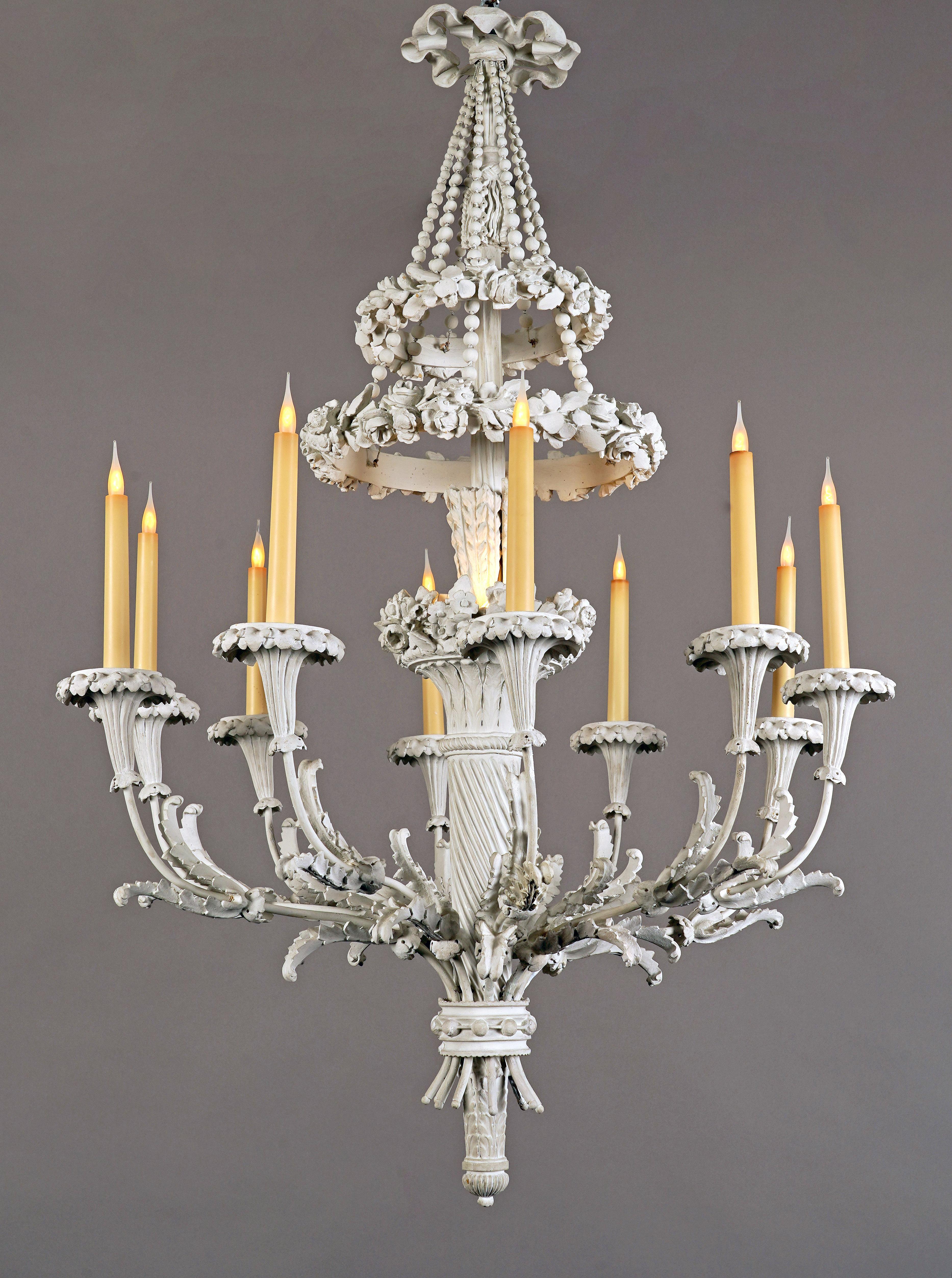 Francese Coppia di lampadari 