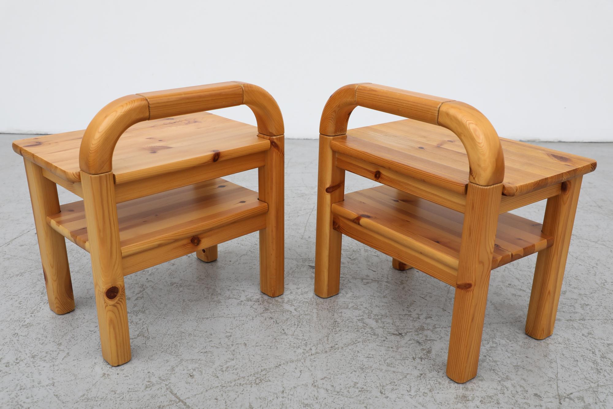 Pair of Rainer Daumiller inspired Mid-Century Stools, Nightstands or Side tables 12