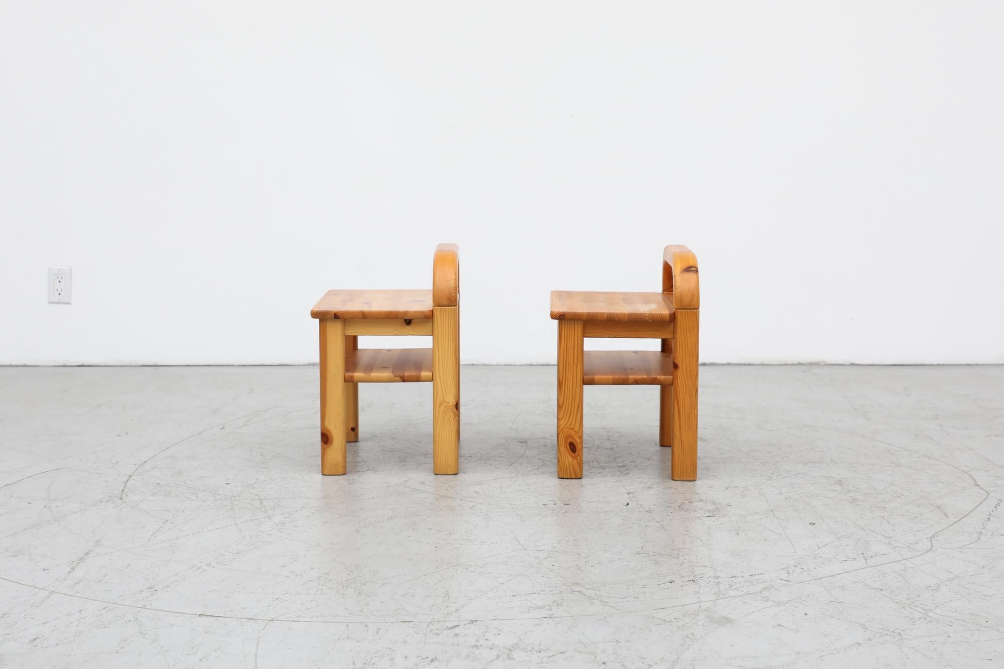 Mid-20th Century Pair of Rainer Daumiller inspired Mid-Century Stools, Nightstands or Side tables