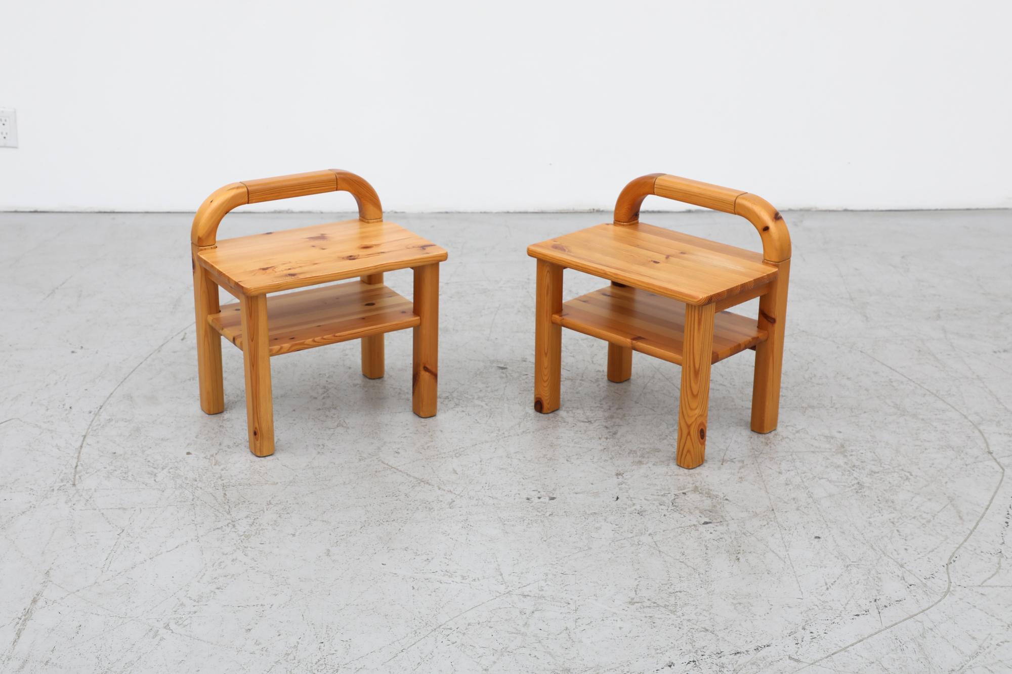 Pair of Rainer Daumiller inspired Mid-Century Stools, Nightstands or Side tables 2