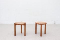 Pair of Rainer Daumiller Pine Stools or Side Tables