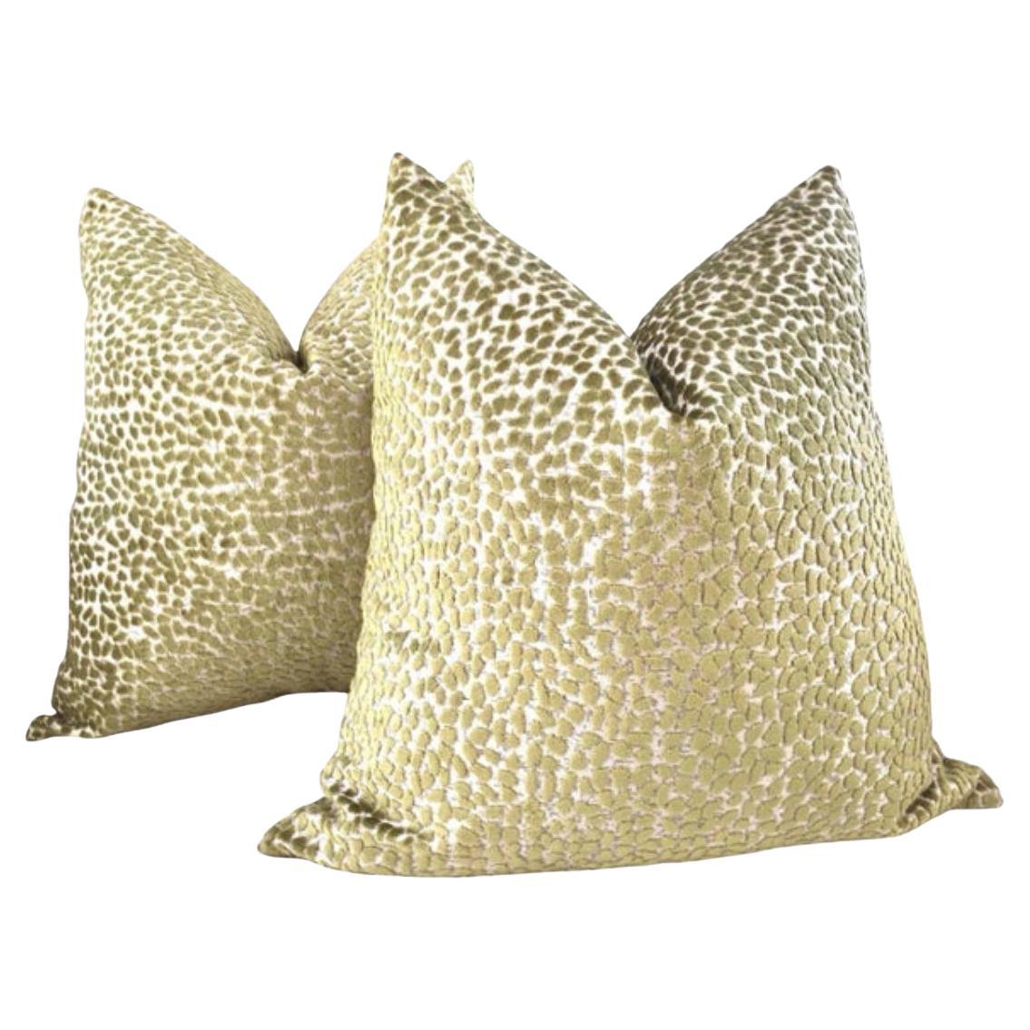 Coppia di cuscini in velluto rialzato "Jelly Bellies" in Oliver