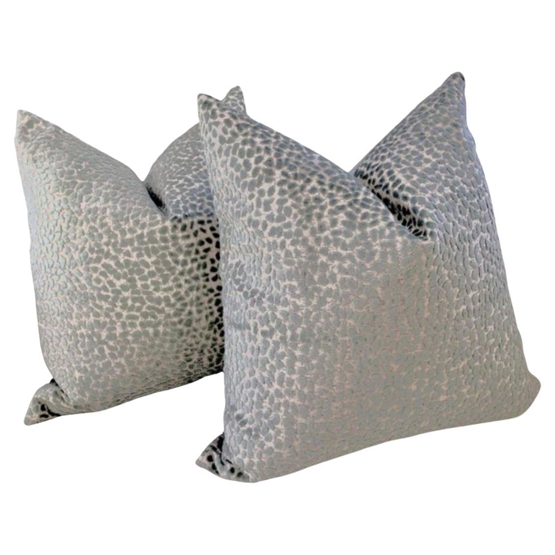 Coppia di cuscini in velluto rialzato "Jelly Bellies" in A. Silver