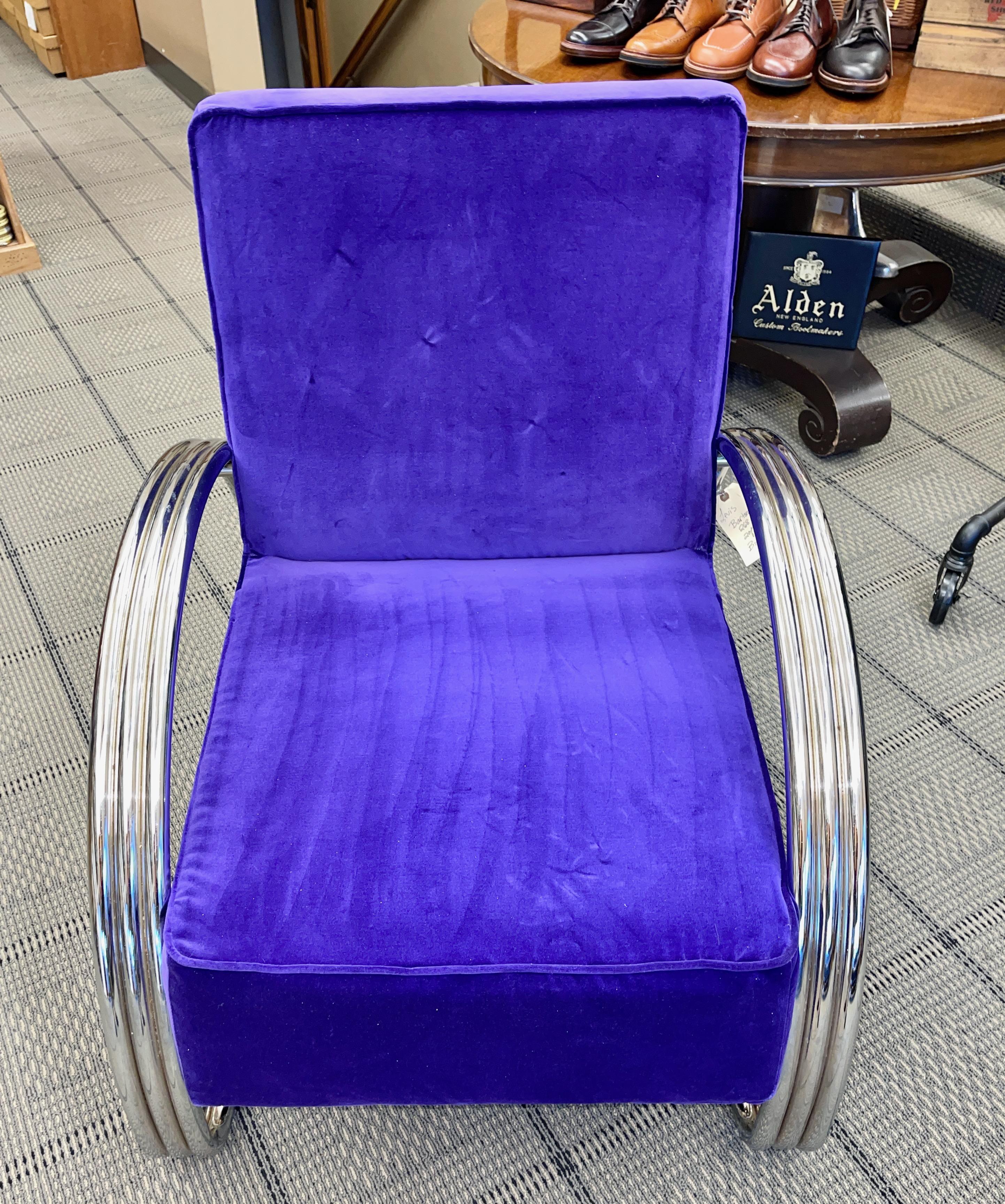 American Pair of Ralph Lauren Hudson Street Lounge Chairs For Sale