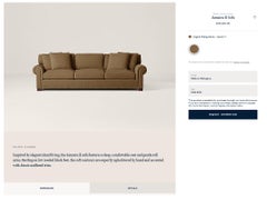 COPPIA DI DIVANI IN PELLE MARRONE RESTAURATA DI RALPH LAUREN JAMAICA