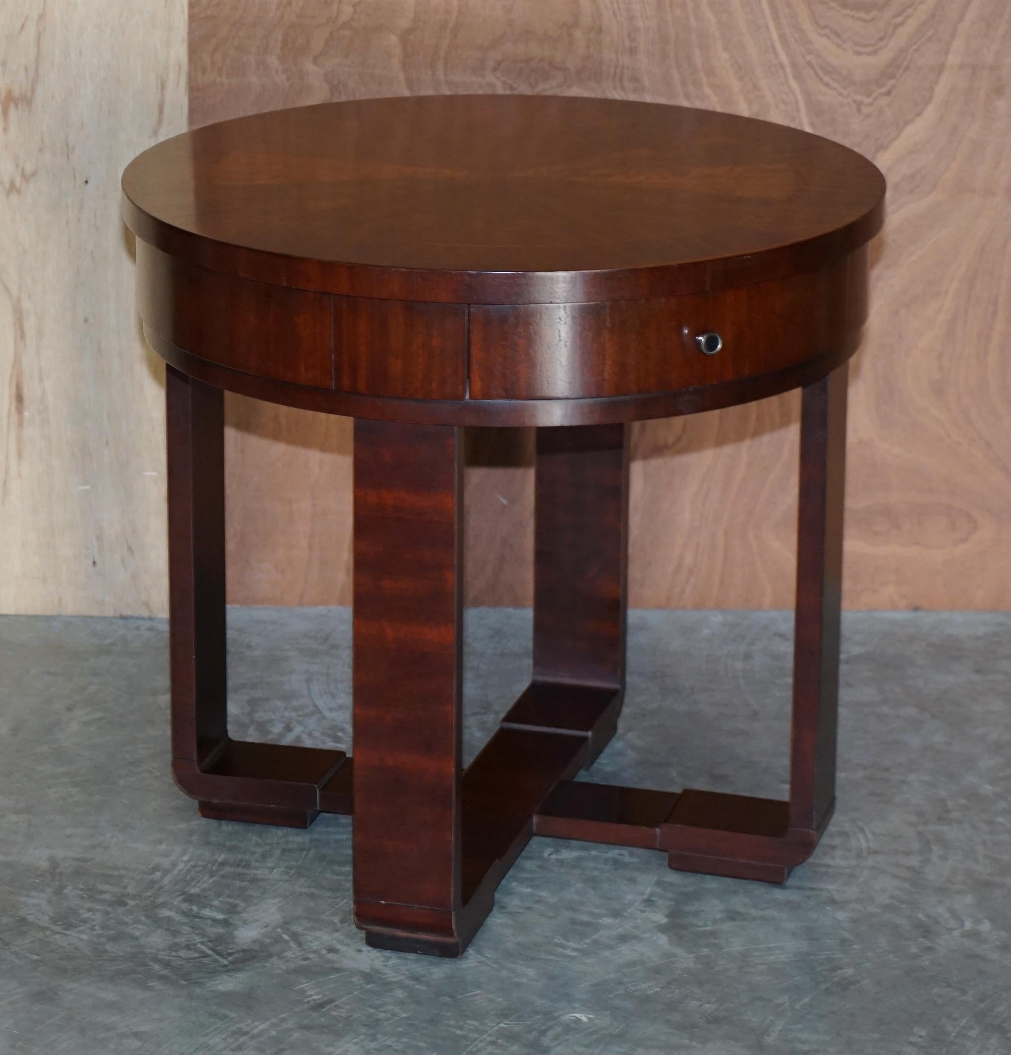 Pair of Ralph Lauren Large American Hardwood Side Occasional Tables 9