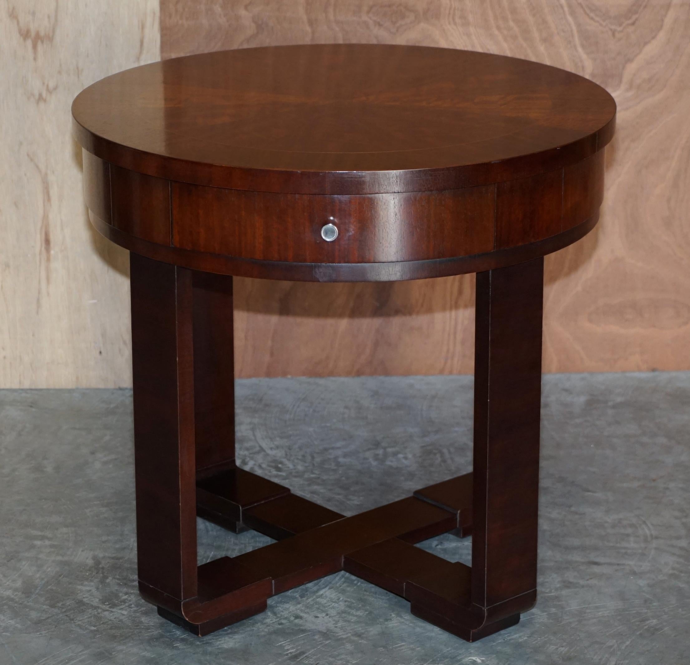 Pair of Ralph Lauren Large American Hardwood Side Occasional Tables 10