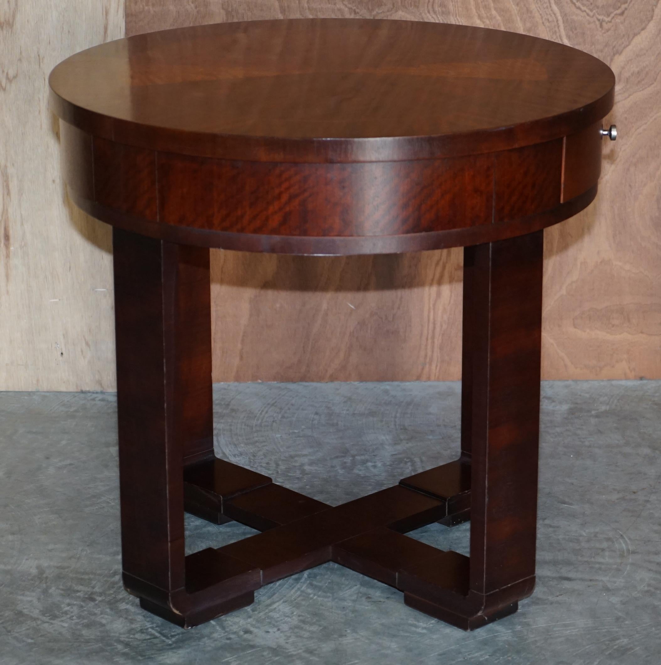 Pair of Ralph Lauren Large American Hardwood Side Occasional Tables 3