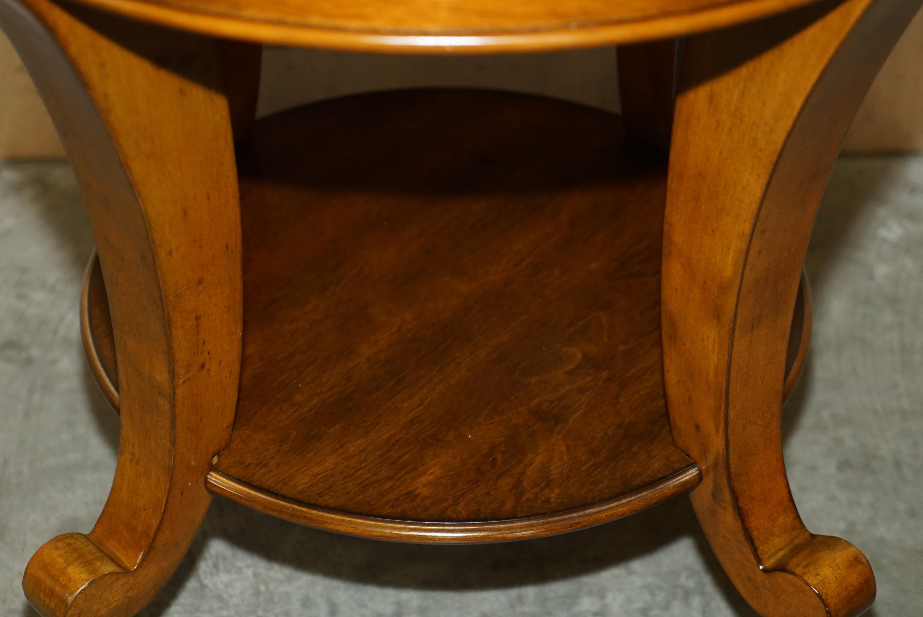 Pair of Ralph Lauren Large American Walnut Side Occasional Tables For Sale 12